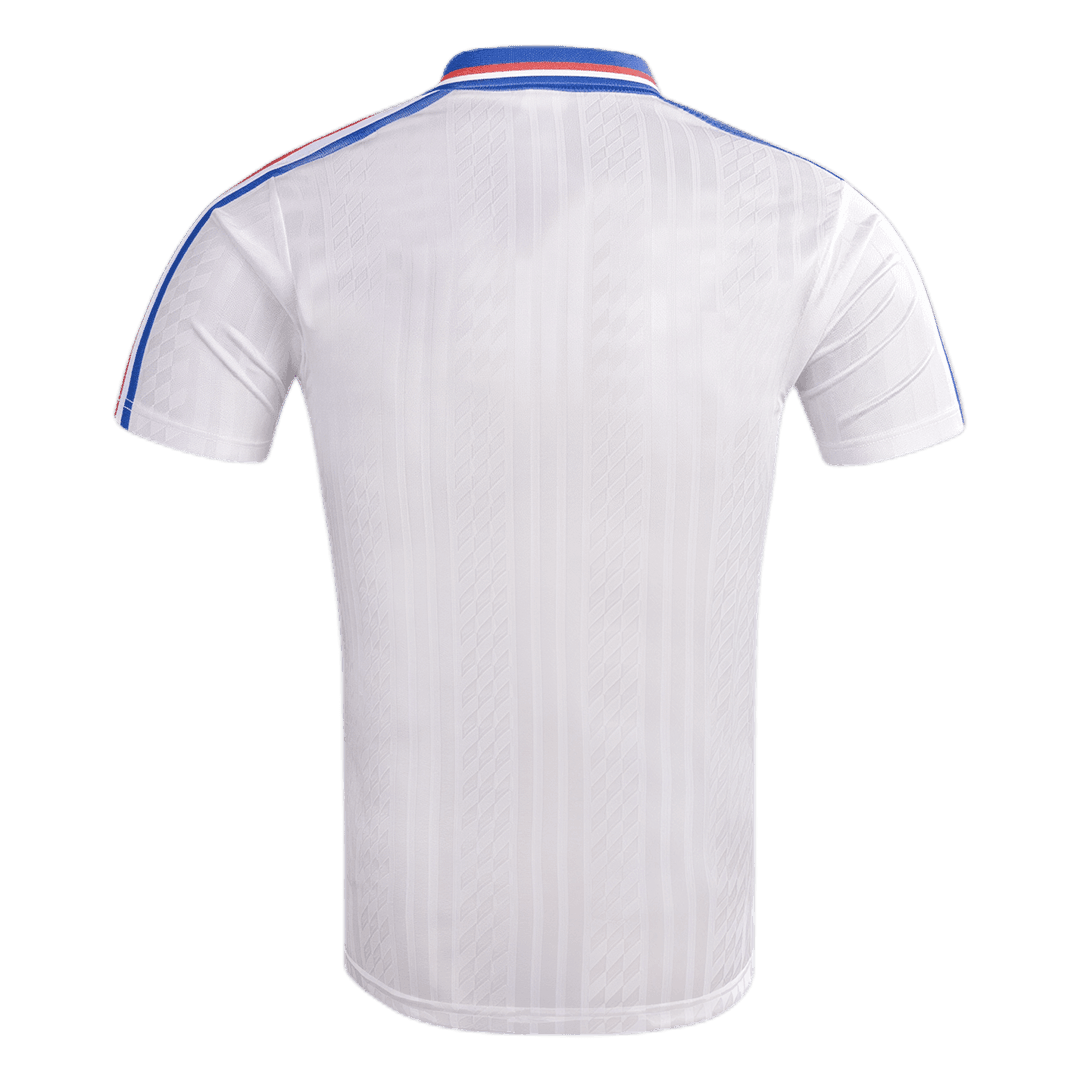Maillot de football blanc extérieur France 1994, version rétro pour homme