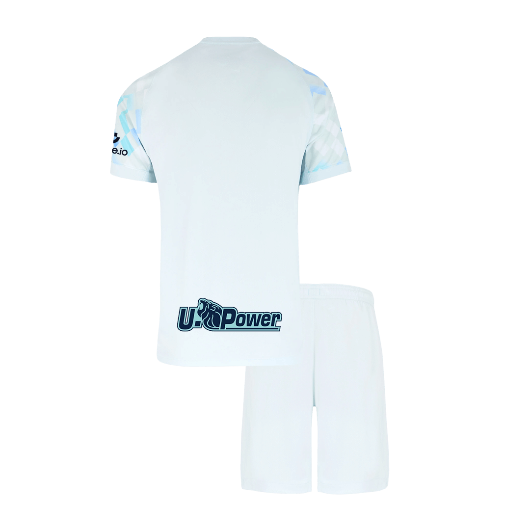 Vente Flash Inter Milan Extérieur Maillot Kit 2025/26 Enfant Blanc