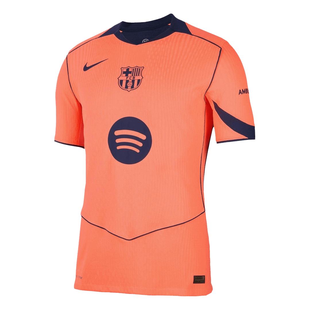 GAVI #6 Barcelone Third Maillot 2025/26 Orange Authentique - UCL
