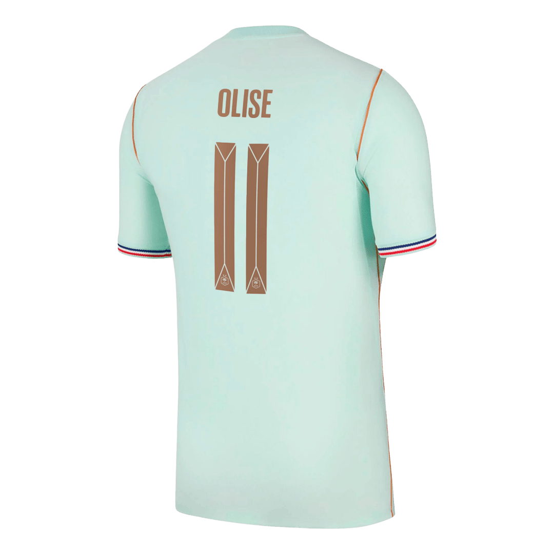 Maillot extérieur de l'équipe de France d'Olise n°11, Coupe du Monde 2026, bleu