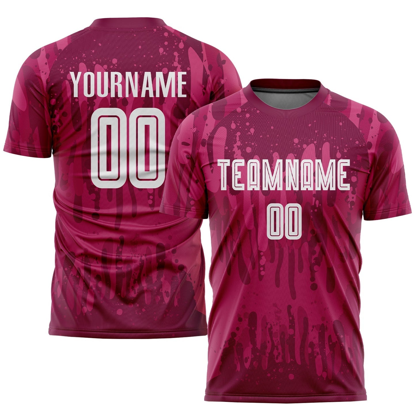 Maillot de football extérieur cramoisi et blanc personnalisé par sublimation