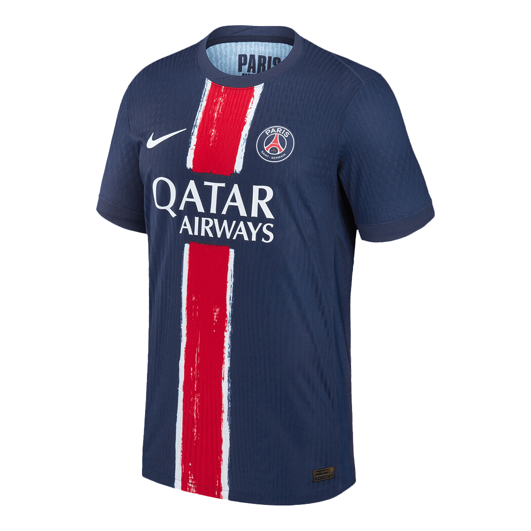 Version joueur BARCOLA #29 PSG Maillot domicile 2024/25 Bleu marine - Ligue des champions