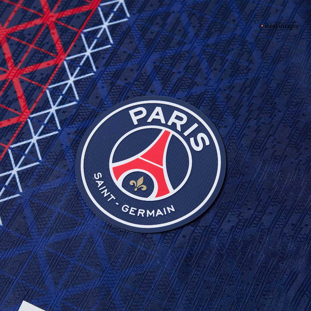Version joueur B.BARCOLA #29 Maillot domicile PSG 2025/26 Bleu marine