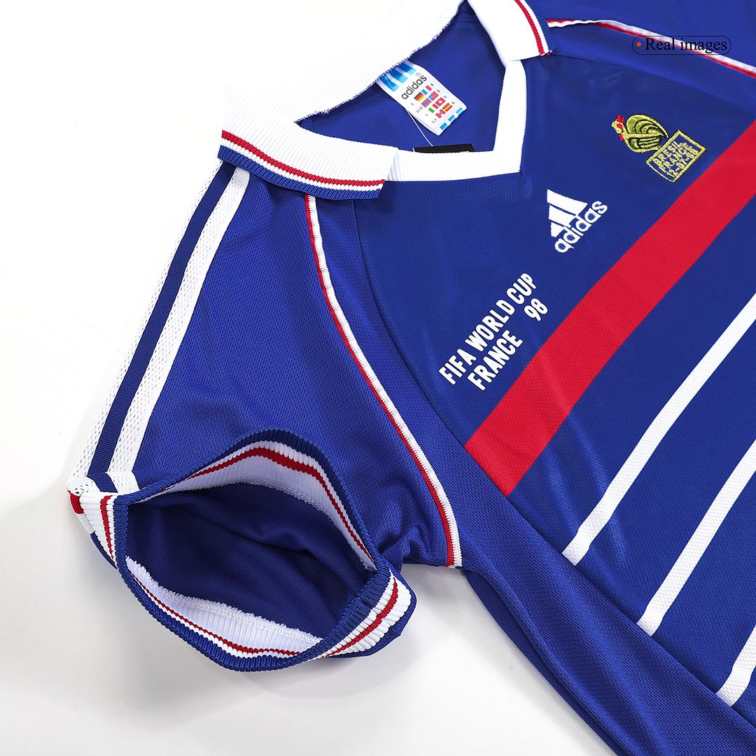 Maillot domicile de l'équipe de France 1998, style rétro Henry n°12