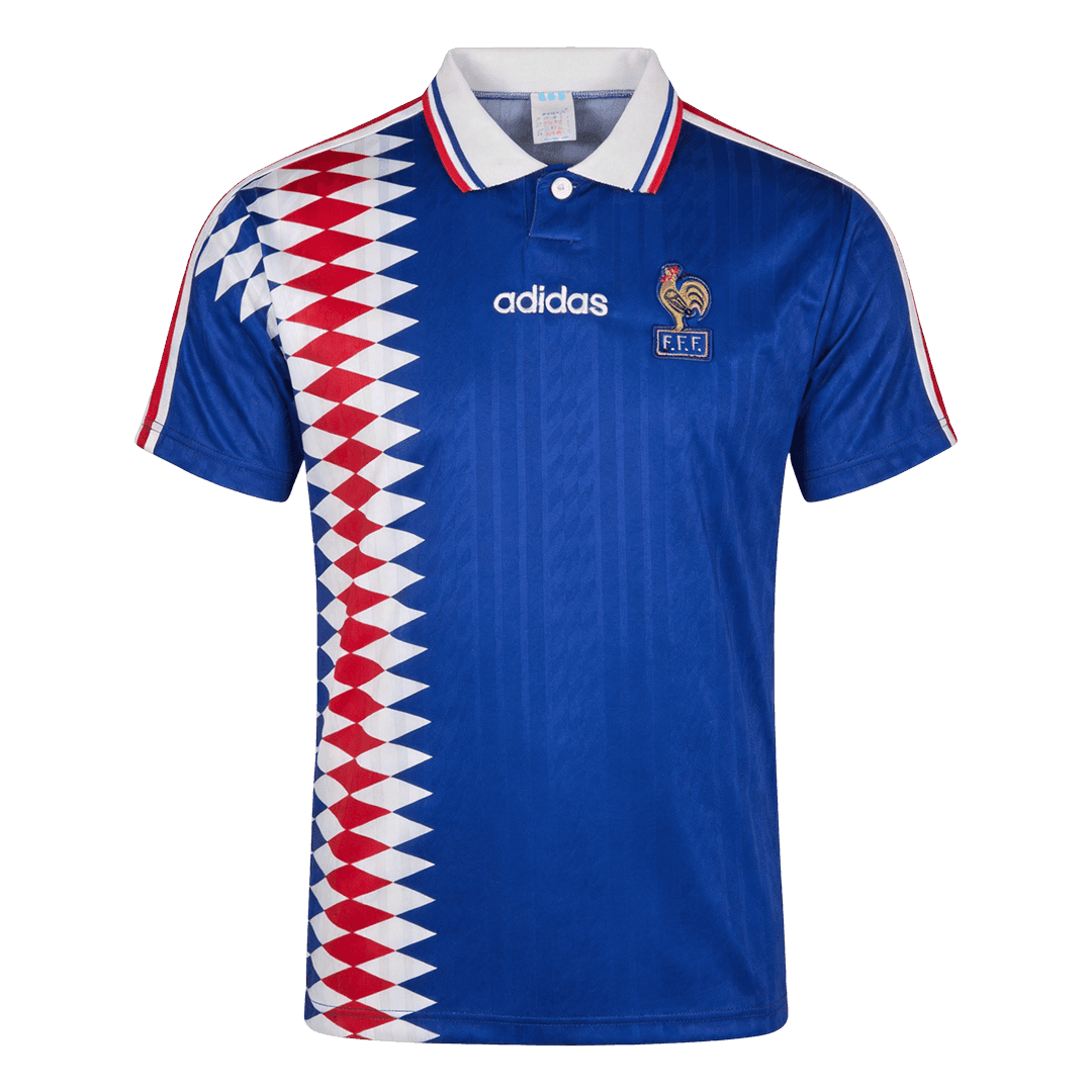 Maillot domicile de l'équipe de France de France, version rétro homme 1994, bleu