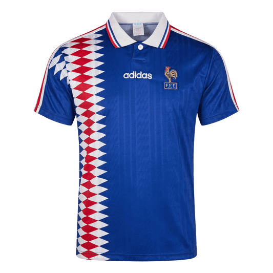 Maillot domicile de l'équipe de France de France, version rétro homme 1994, bleu