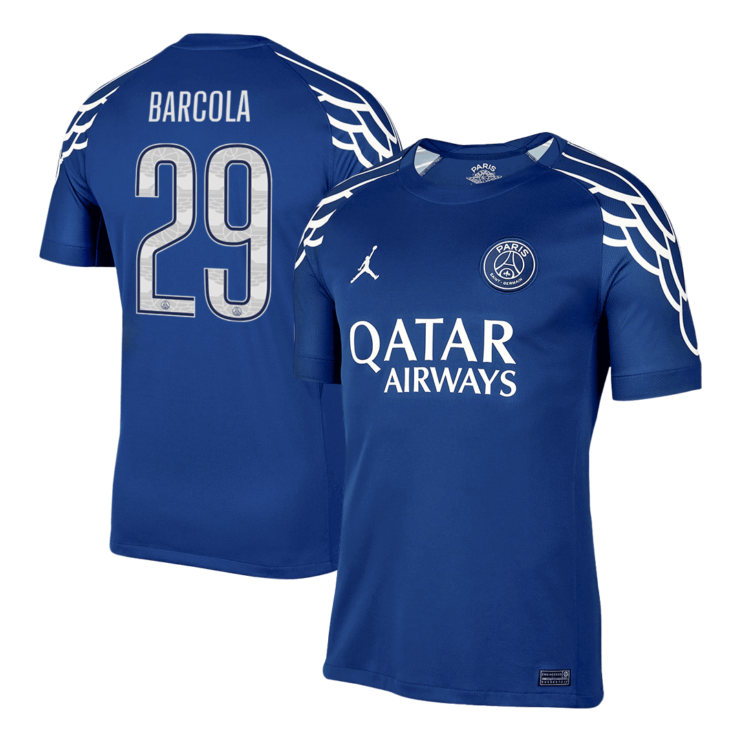 Maillot extérieur n° 29 du Barça (PSG) 2024/25, bleu marine - Ligue des Champions