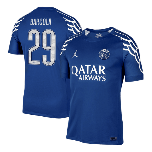 Maillot extérieur n° 29 du Barça (PSG) 2024/25, bleu marine - Ligue des Champions