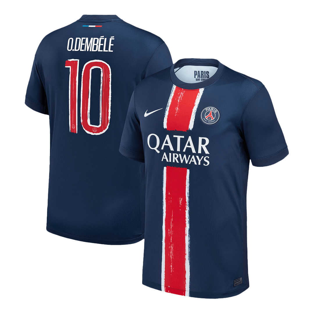 Maillot de foot O.DEMBÉLÉ #10 PSG Domicile 2024/25 Marine - UCL