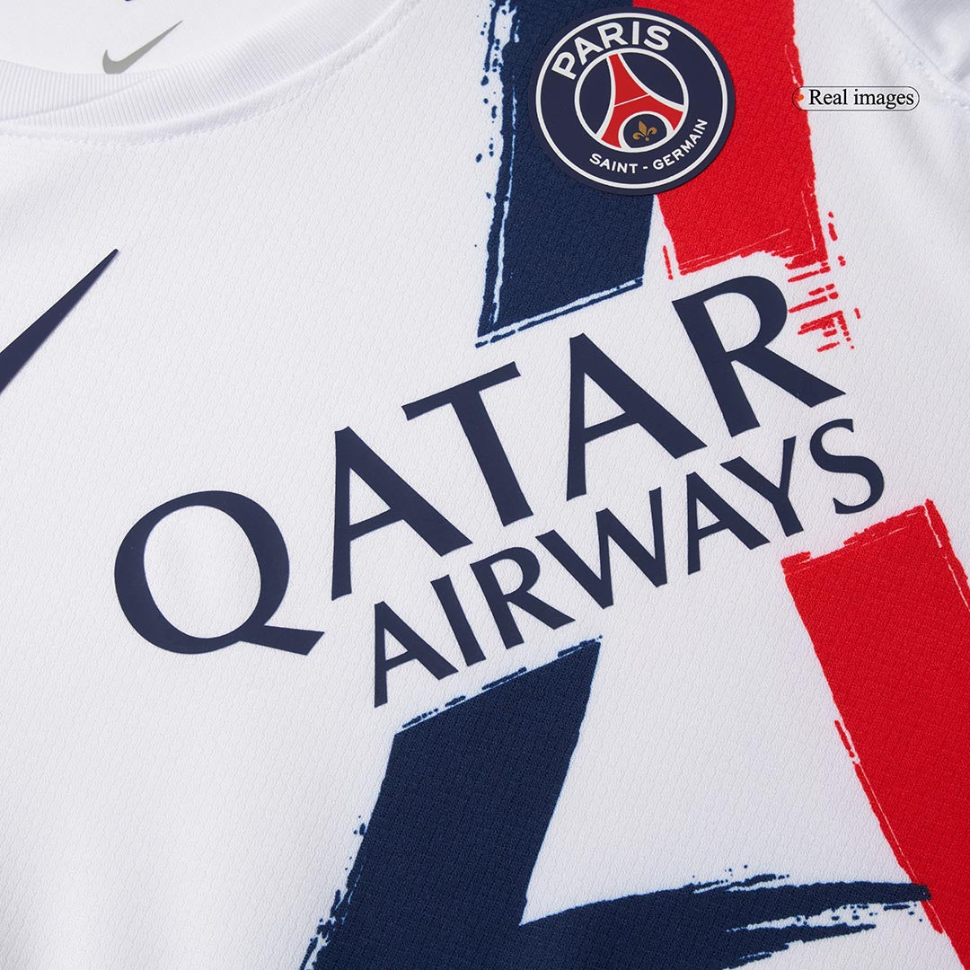 Tenue de football extérieure du PSG pour enfants (maillot + short)