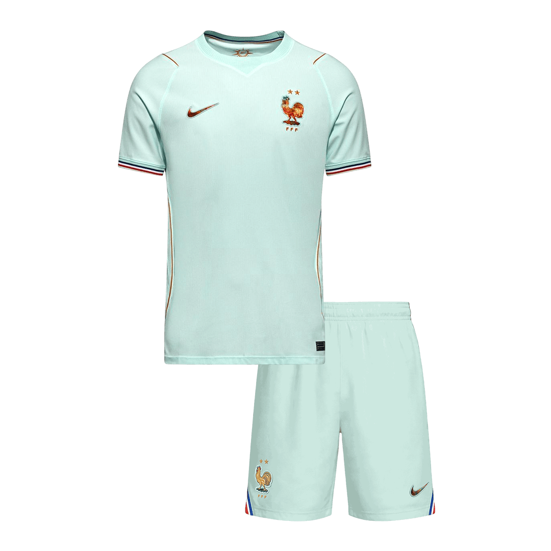 Tenue de football enfant France extérieur (maillot + short) Coupe du Monde 2026 Blanc