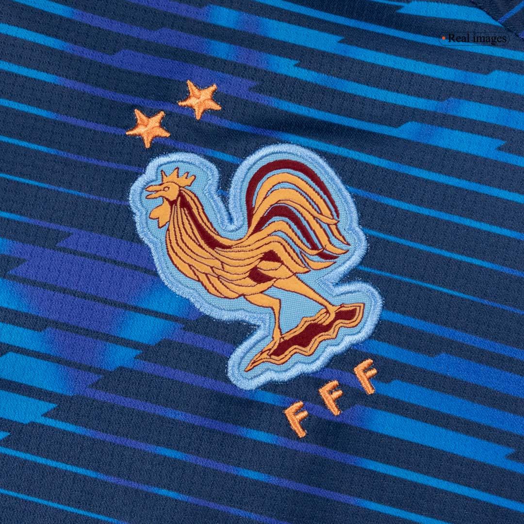 Mbappé n°10, maillot domicile de l'équipe de France, Coupe du Monde 2026, bleu
