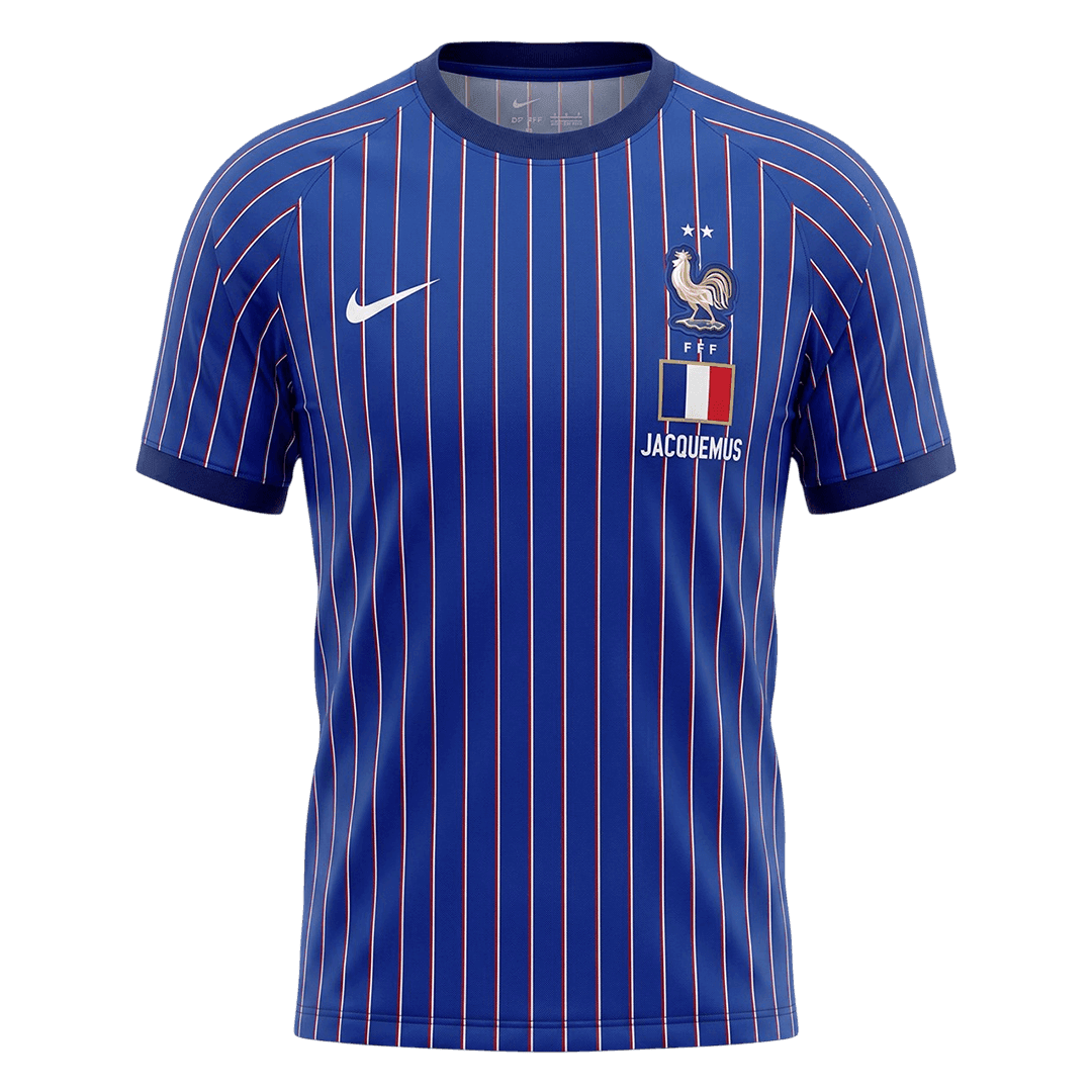 Maillot d'entraînement de l'équipe de France avant le match, Coupe du Monde 2026, bleu