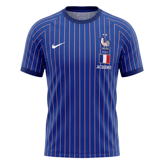 Maillot d'entraînement de l'équipe de France avant le match, Coupe du Monde 2026, bleu