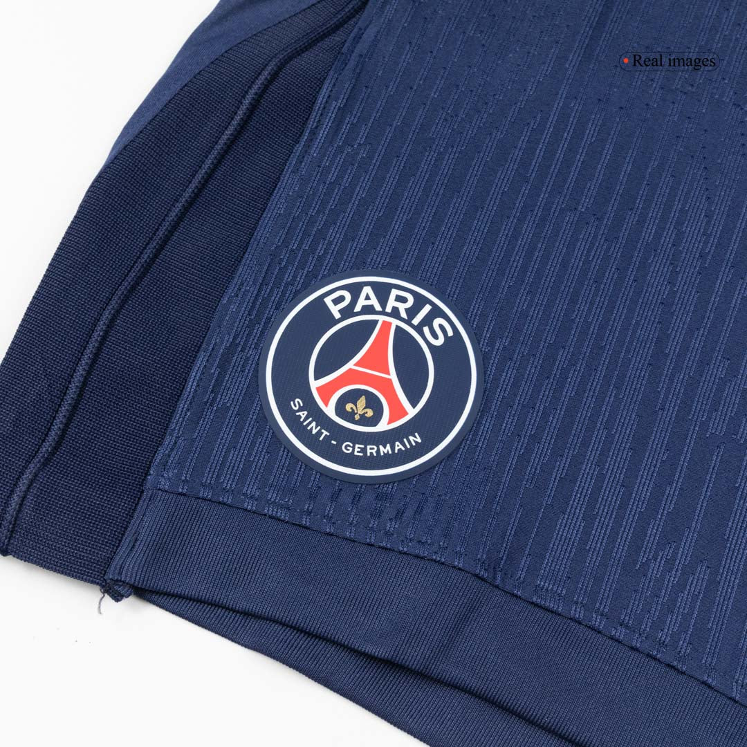 Short de football domicile PSG, version joueur, taille 25/26, bleu marine