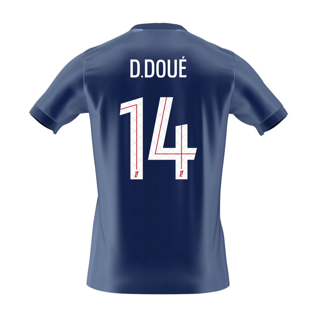 D.DOUÉ #14 Maillot de foot PSG Domicile 2025/26