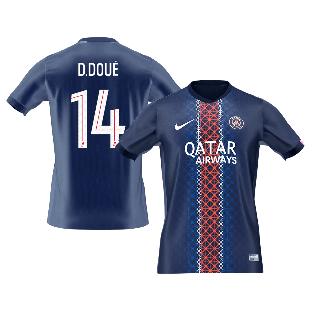 D.DOUÉ #14 Maillot de foot PSG Domicile 2025/26