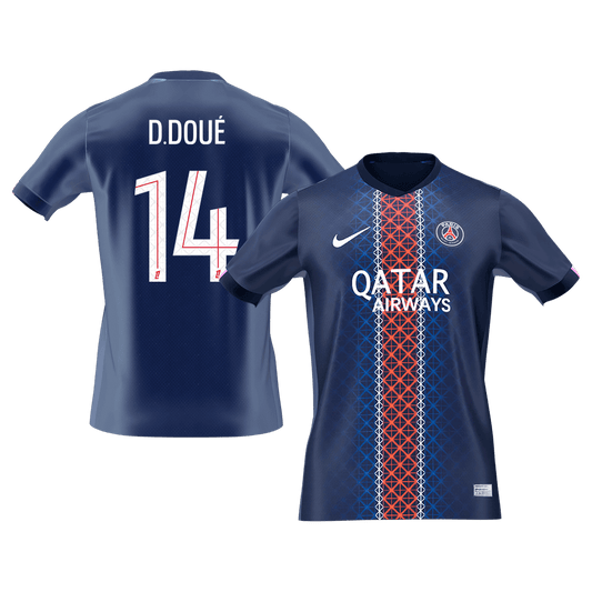 D.DOUÉ #14 Maillot de foot PSG Domicile 2025/26