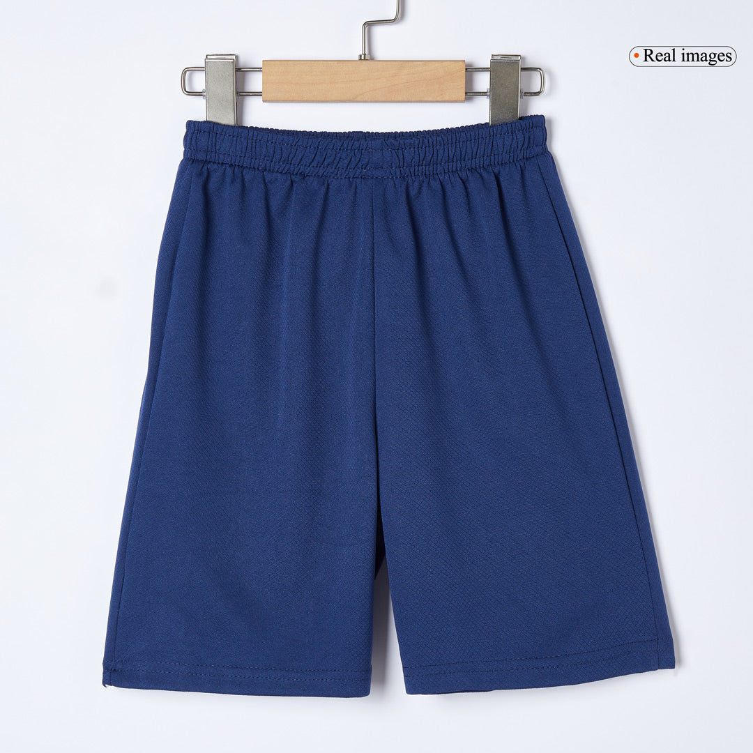 Quatrième tenue extérieure enfant du PSG (maillot + short) 2024/25 Bleu marine