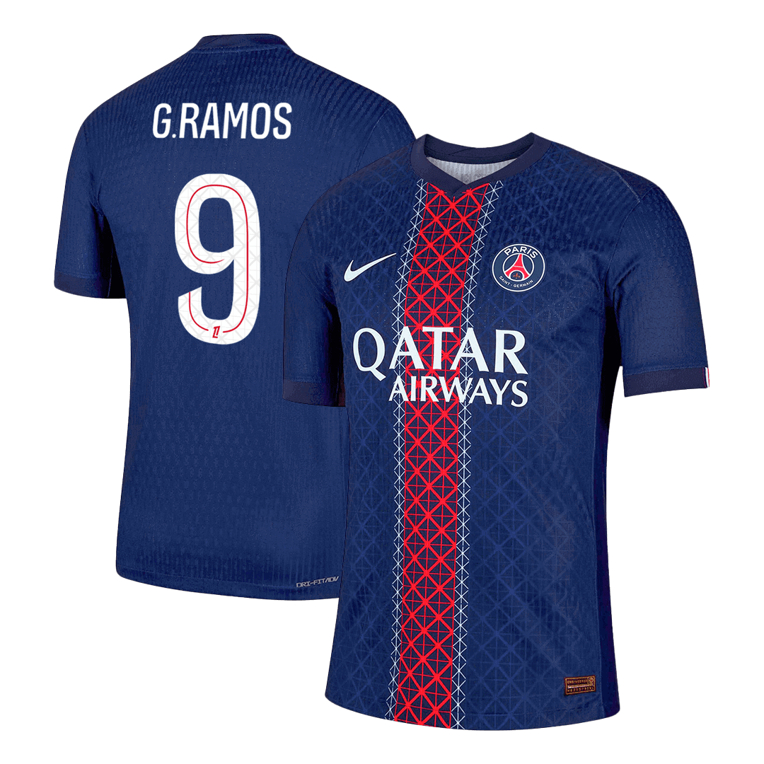 Version joueur G.RAMOS #9 Maillot domicile PSG 2025/26