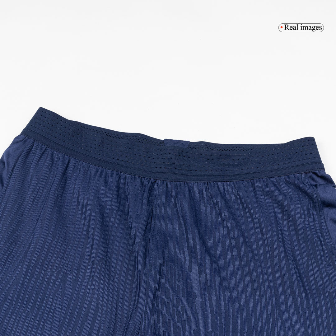 Short de football domicile PSG, version joueur, taille 25/26, bleu marine