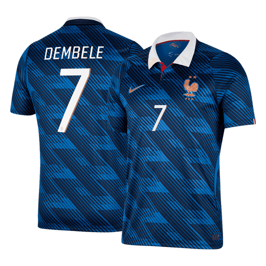 DEMBÉLÉ N°7 Maillot domicile de l'équipe de France Coupe du Monde 2026 Bleu