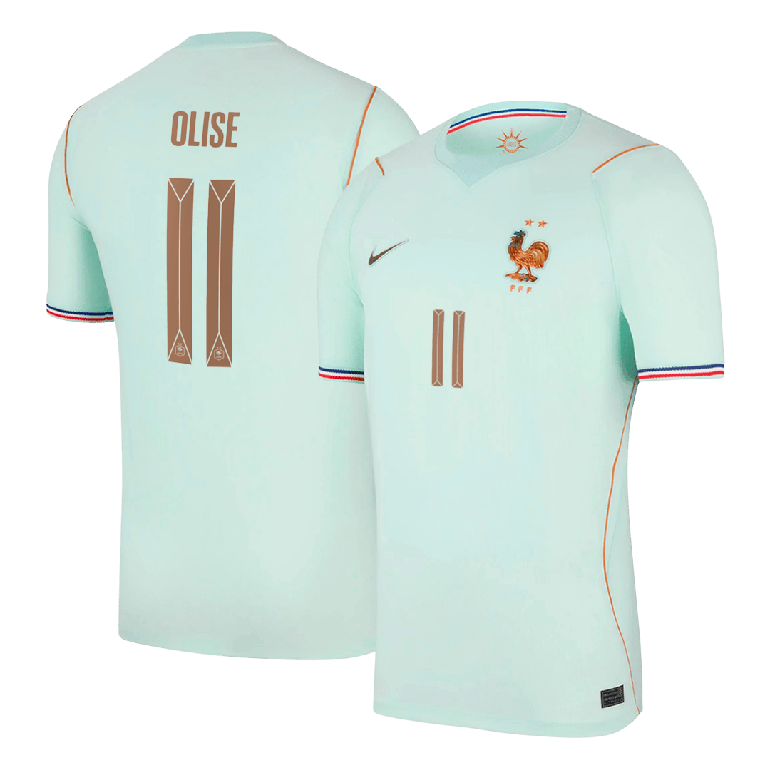 Maillot extérieur de l'équipe de France d'Olise n°11, Coupe du Monde 2026, bleu