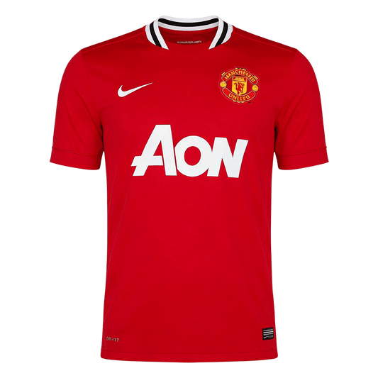Retro Manchester United Domicile Maillot 2011/12 Rouge