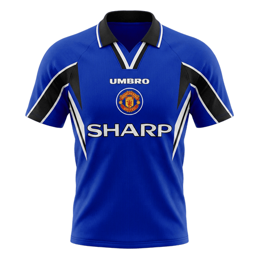Retro Manchester United Third Maillot 1996/97 Bleu