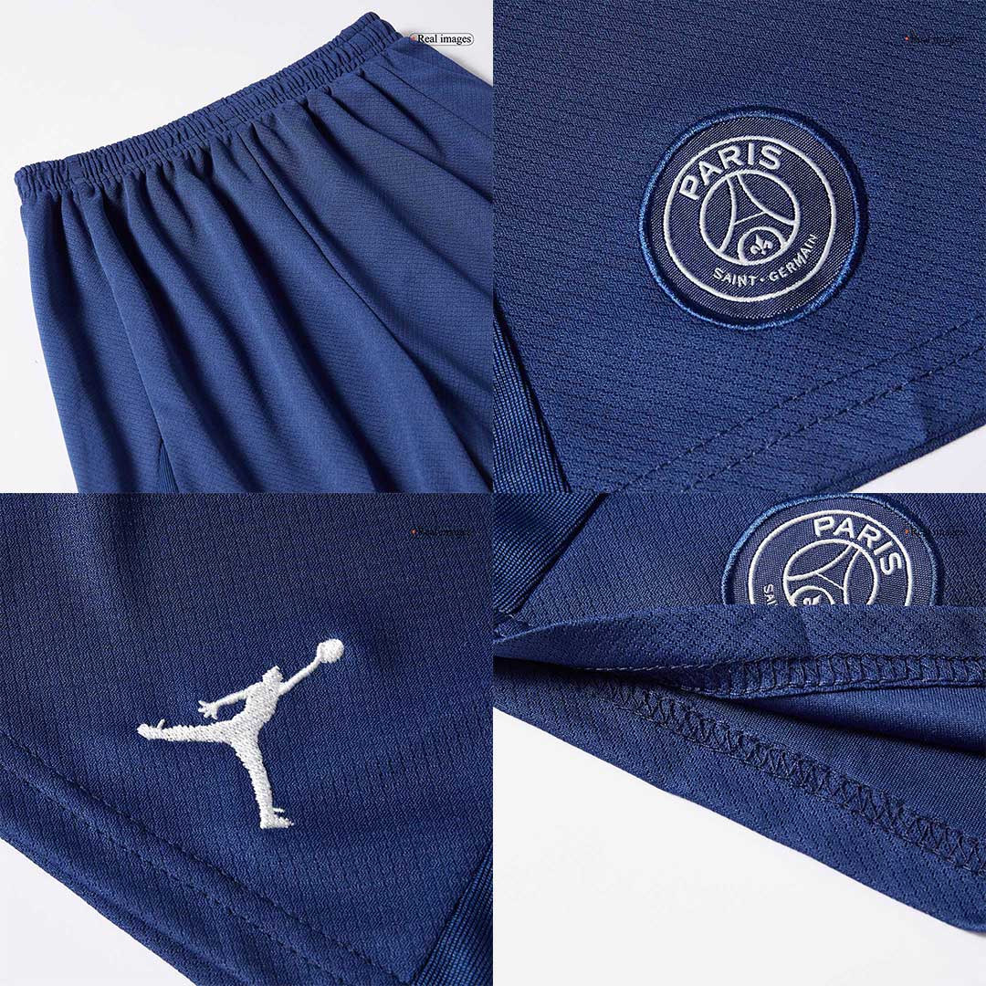 Quatrième tenue extérieure enfant du PSG (maillot + short) 2024/25 Bleu marine