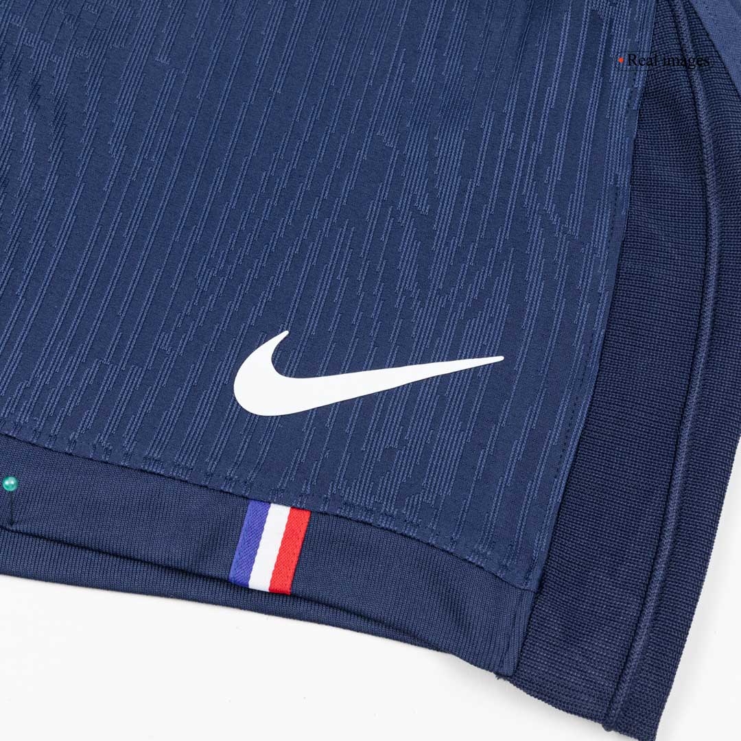 Short de football domicile PSG, version joueur, taille 25/26, bleu marine
