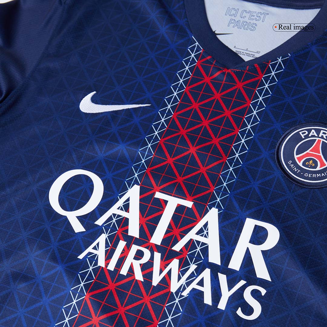 Maillot domicile PSG B.BARCOLA n° 29, bleu marine, saison 2025/26