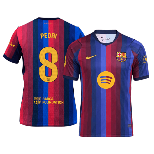 PEDRI #8 Barcelone Domicile Maillot 2026/27 Blue&Garnet