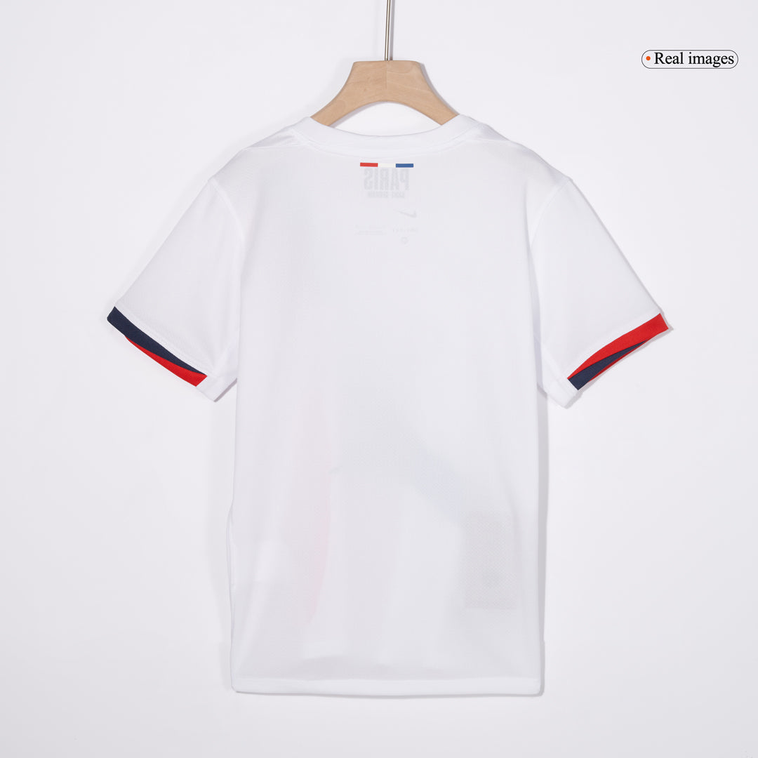 Tenue de football extérieure du PSG pour enfants (maillot + short)