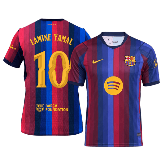 LAMINE YAMAL #10 Barcelone Domicile Maillot 2026/27 Blue&Garnet