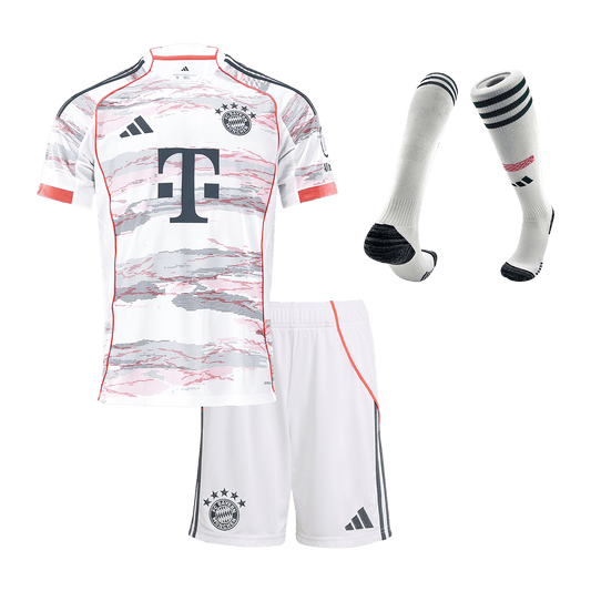 Munich Extérieur Maillot Kit 2025/26 Enfant Blanc