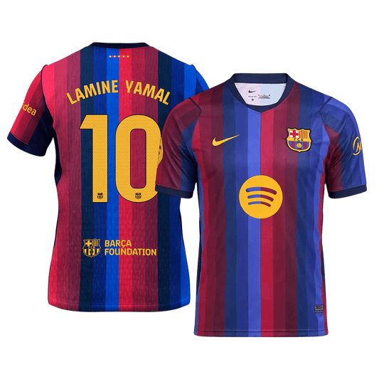 LAMINE YAMAL #10 Barcelone Domicile Maillot 2026/27 Blue&Garnet