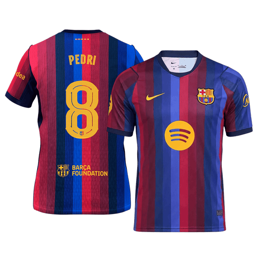 PEDRI #8 Barcelone Domicile Maillot 2026/27 Blue&Garnet