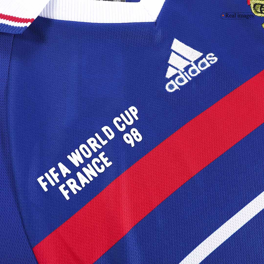 Maillot domicile de l'équipe de France de Zidane rétro n°10, saison 1998