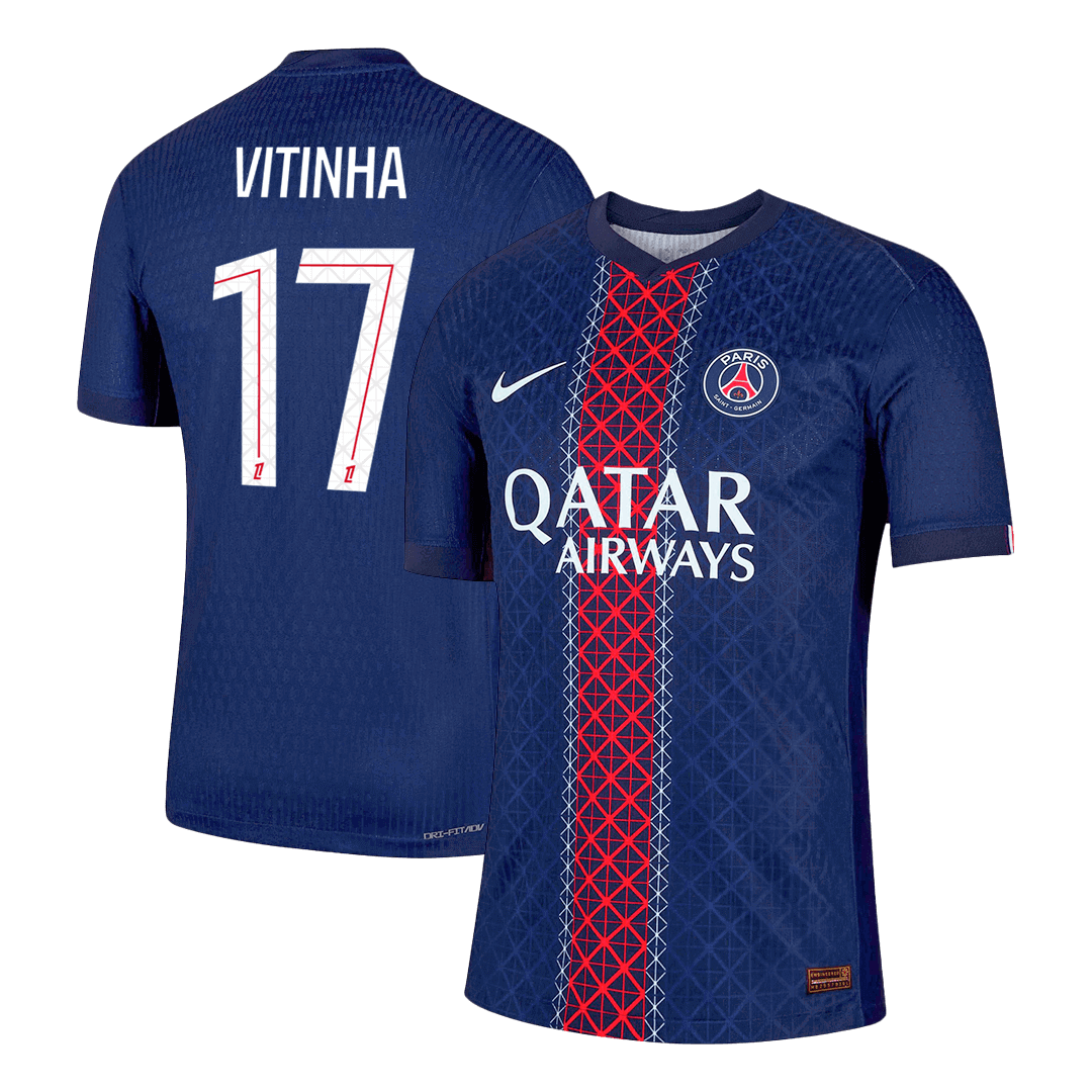 Version joueur VITINHA #17 Maillot domicile PSG 2025/26