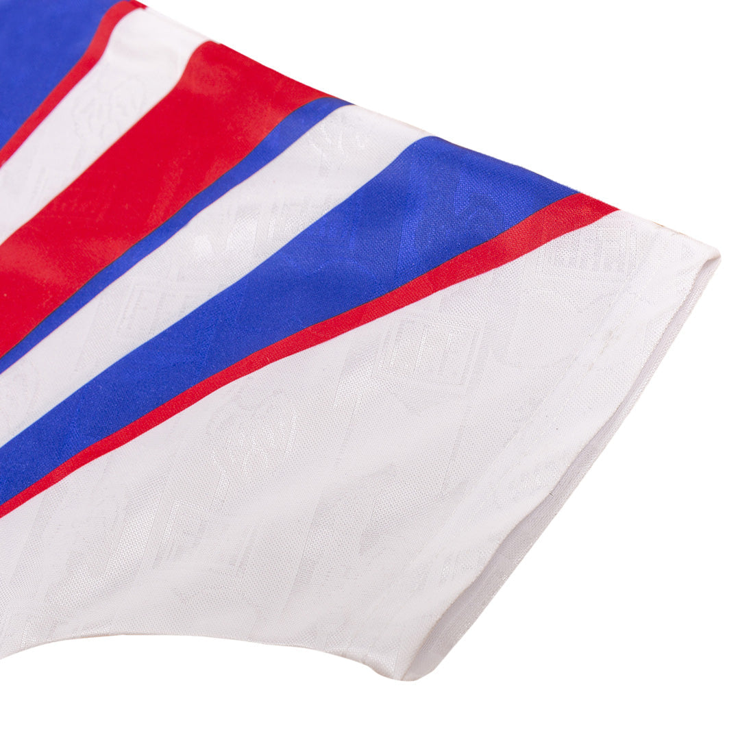 Maillot de football extérieur de l'équipe de France rétro 1996