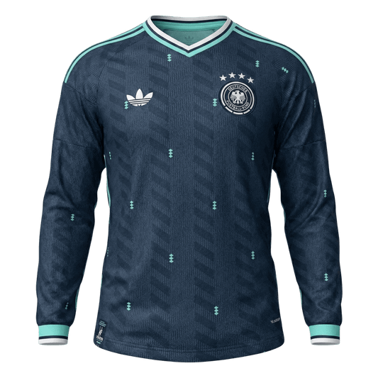 Allemagne Extérieur Maillot Manches Longues - Coupe du Monde 2026 Bleu marine