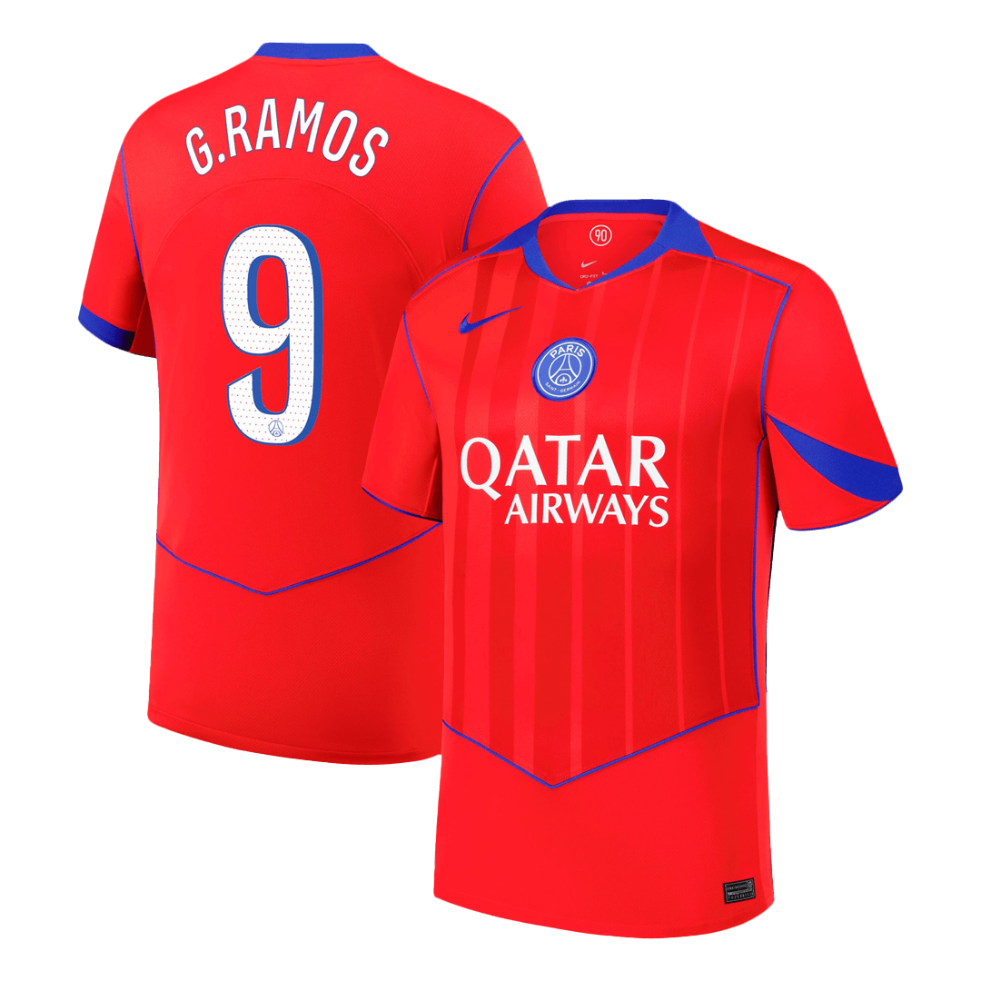 Maillot extérieur 3e du PSG, G.RAMOS #9, saison 2025/26