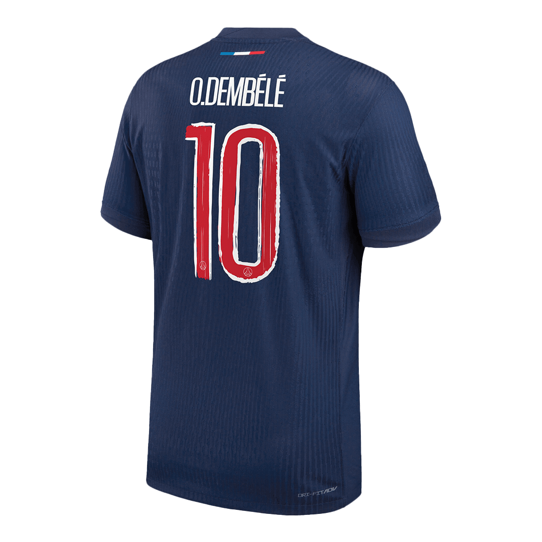 Version Joueur O.DEMBÉLÉ #10 Maillot de Foot PSG Domicile 2024/25 Marine - UCL