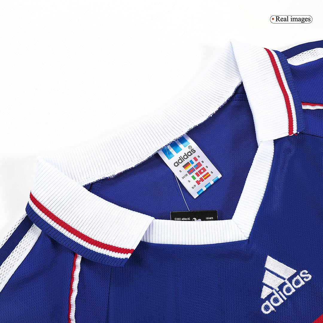 Maillot domicile de l'équipe de France 1998, style rétro Henry n°12
