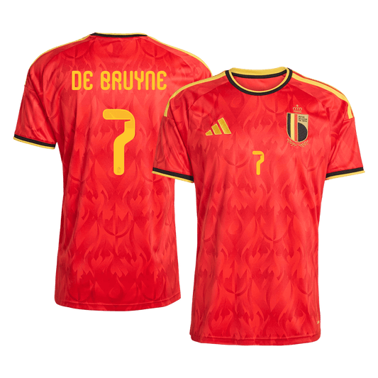 DE BRUYNE #7 Belgique Domicile Maillot - Coupe du Monde 2026 Rouge