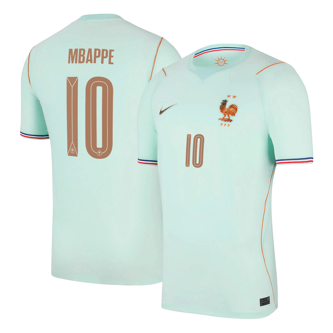 Maillot extérieur de l'équipe de France de Mbappé n°10, Coupe du Monde 2026, bleu