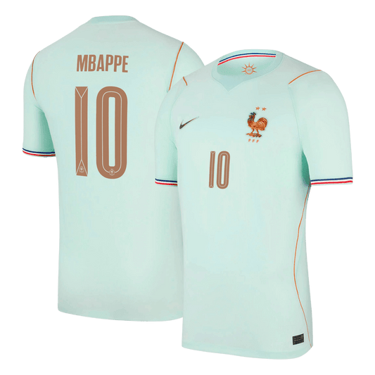 Maillot extérieur de l'équipe de France de Mbappé n°10, Coupe du Monde 2026, bleu