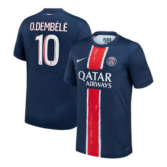 O.DEMBÉLÉ #10 Maillot de Foot PSG Domicile 2024/25 Marine