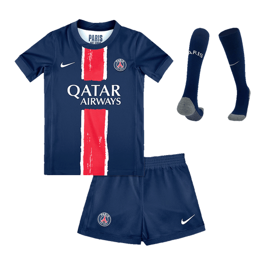 Tenue de football domicile PSG enfant (maillot + short + chaussettes) 2024/25